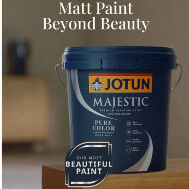 Jotun Majestic Pure Color (Semua Warna) / Cat Tembok Interior Premium Galon 2,5L