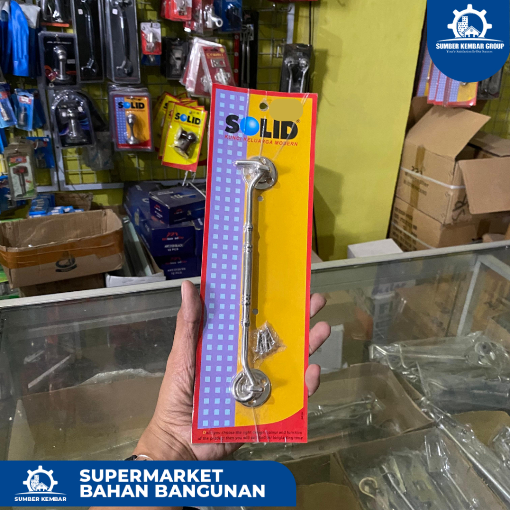 Hak Angin Jendela SOLID / Penahan Jendela Stainless Steel / Window Hook