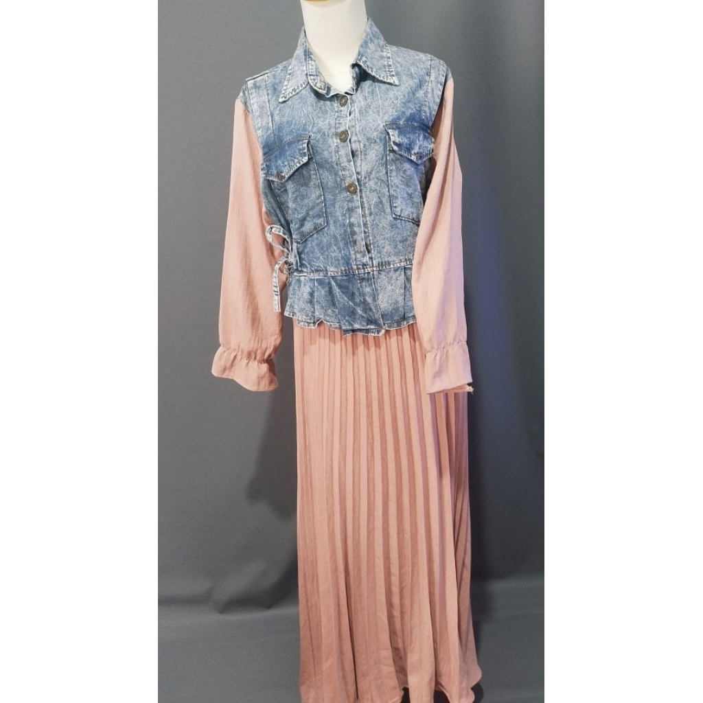 Dress Sagita Mix Jeans