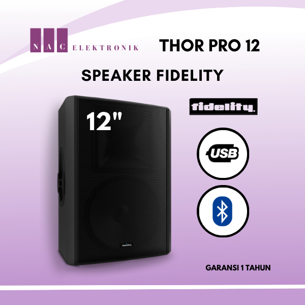 SPEAKER FIDELITY THOR PRO 12 GARANSI RESMI