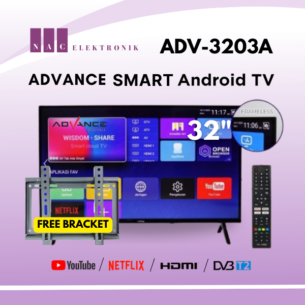 ADV 3203A Panel LG /ADV 3202A Televisi 32 inch Smart TV LED TV Android
