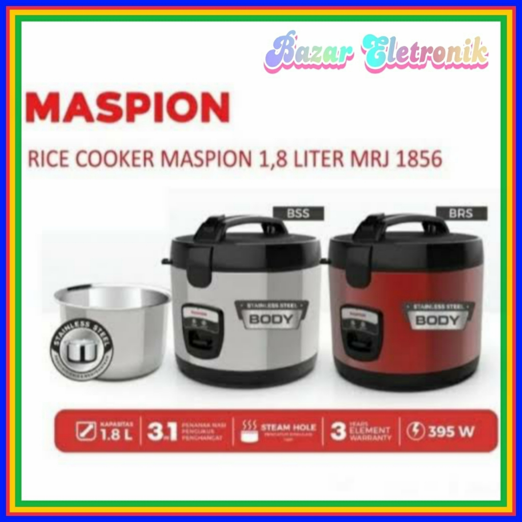 MAGIC COM MASPION MRJ 1856 BRS / MAGIC COM MASPION 1.8 LITER / MAGIC COM MASPION 1856 BRS / MASPION