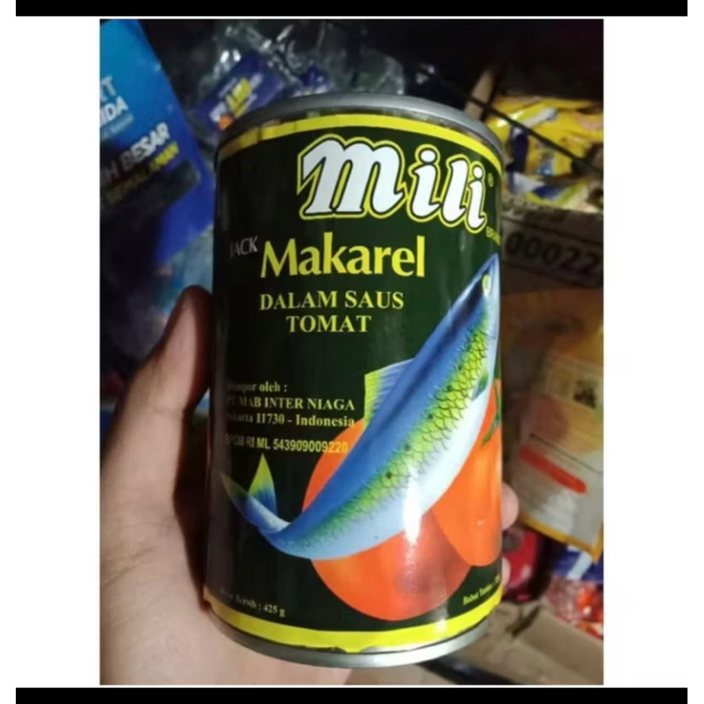 Sarden Mili Mackerel Besar 425 gram halal original ko