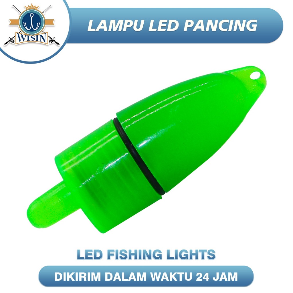 WISIN Lampu LED Bell Pendeteksi Ikan untuk Joran Pancing