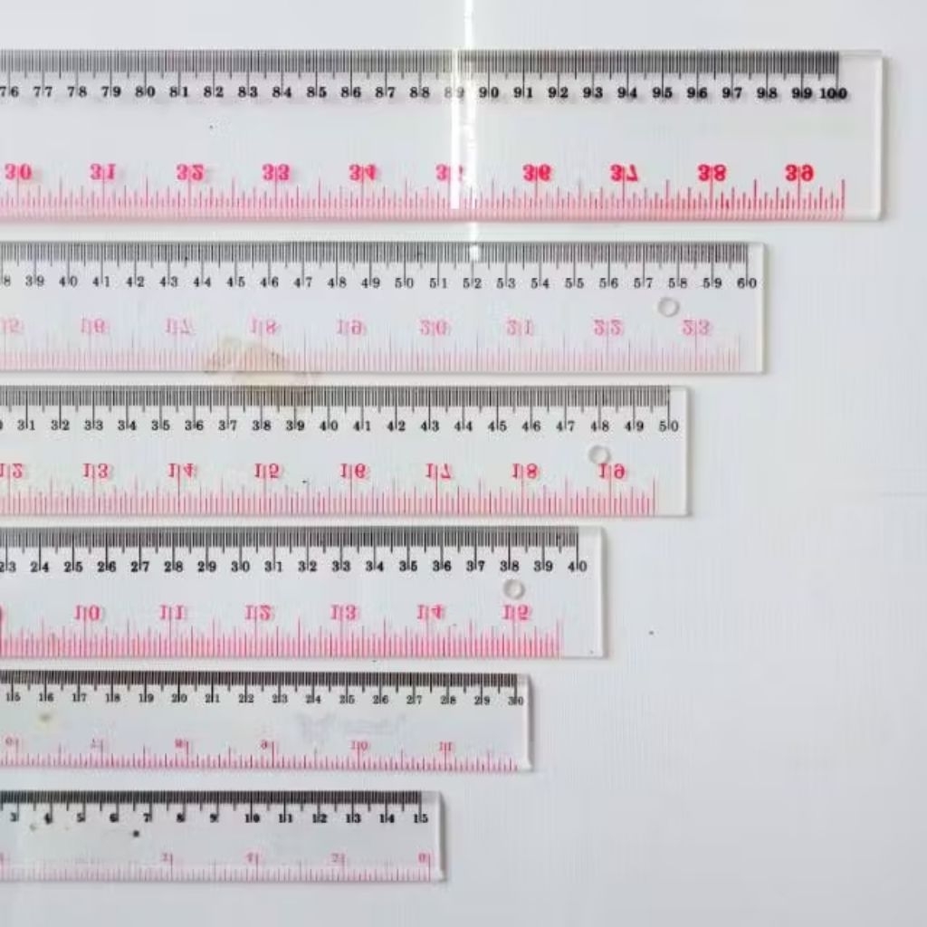 PENGGARIS/mistar/ruler PLASTIK 40,50,60CM BENING TRANSPARAN/ RULER TRANSPARENT/MISTAR/GARisan transp