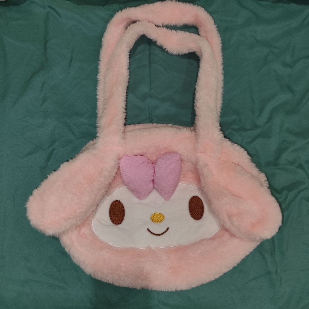 [Preloved] Tas Pundak / Tas Tote Bulu Sanrio Head - My Melody
