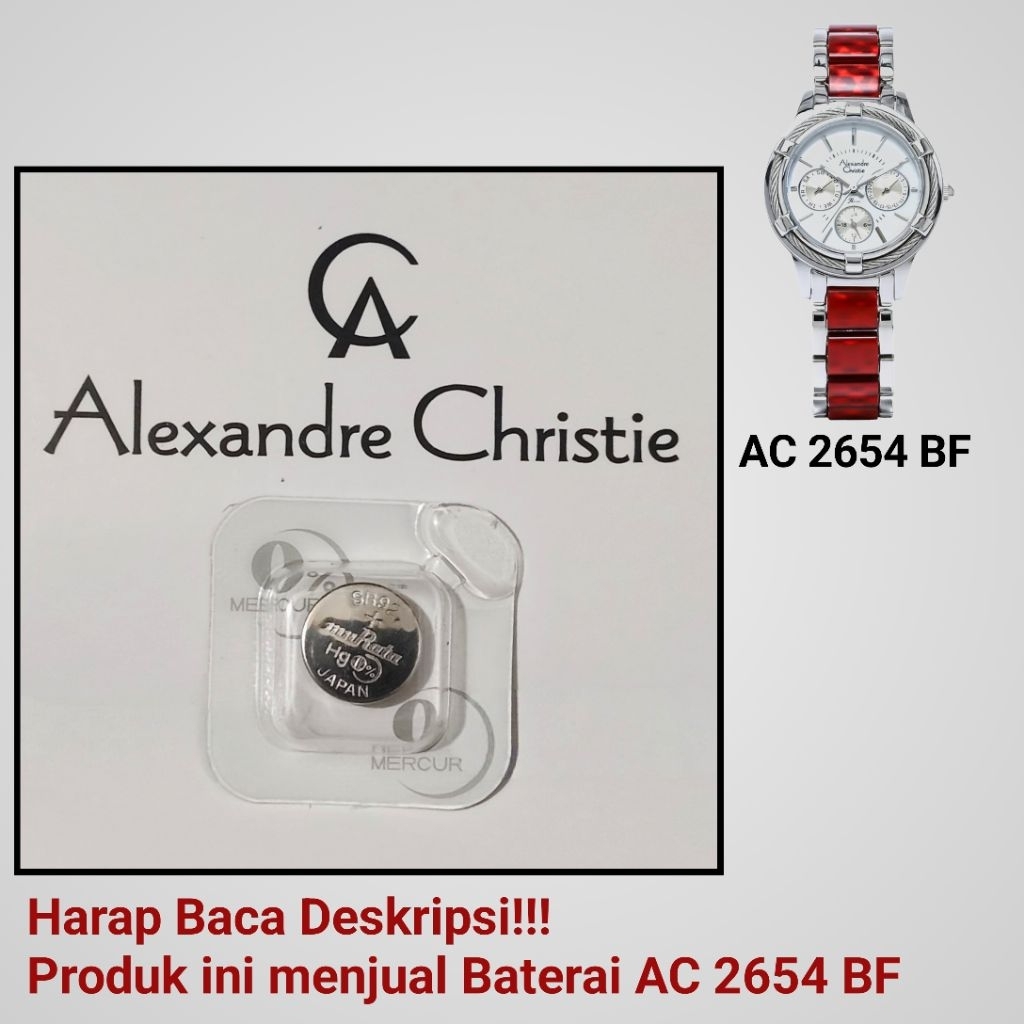 Baterai Jam Tangan Alexandre Christie AC 2654 BF