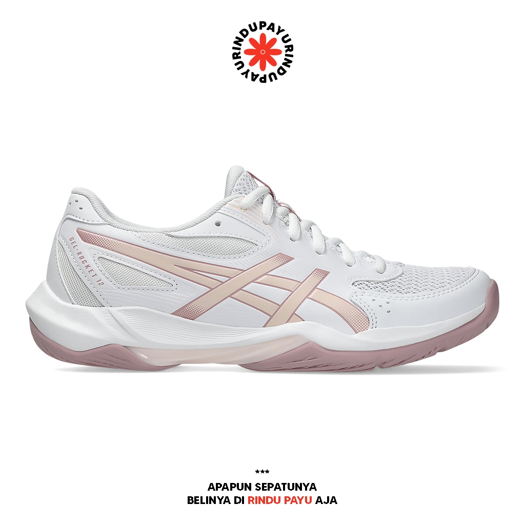 ASICS GEL-ROCKET 12 WOMEN (1072A119-103) - Sepatu Olahraga Indoor Badminton Volleyball Original