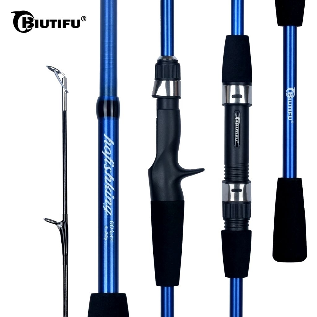 joran casting travel Rod sambung 4 bagian 180 cm