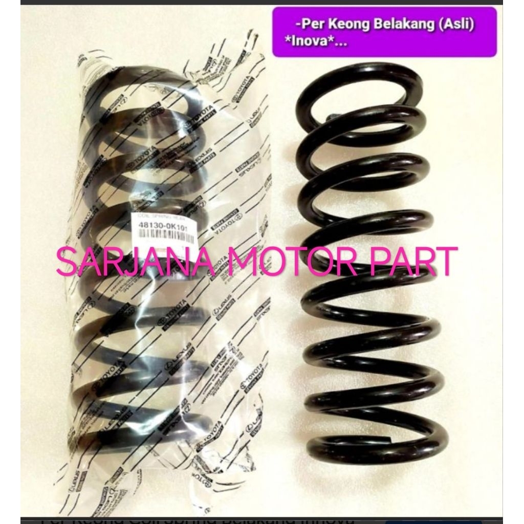 Per Keong Coil Spring Belakang Innova Reborn, Innova Diesel, Innova Bensin, Innova Lama Asli Origina