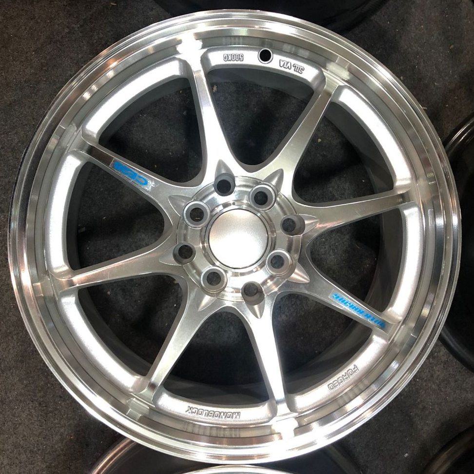 Velg Mobil Model JDM CE28 Ring 16 Silver Polish PCD 4x100 / 4x114.3