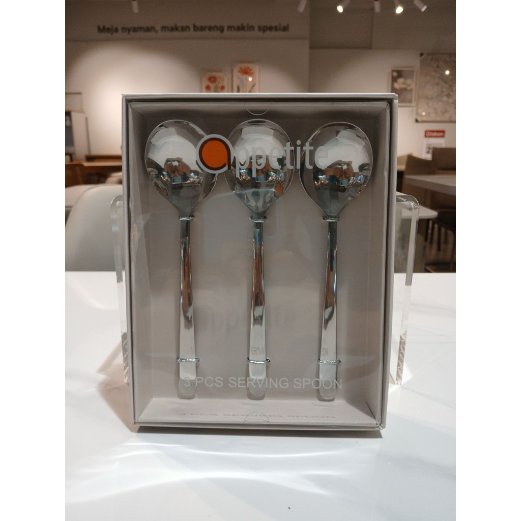 Informa appetite set 3 pcs zayn sendok saji zayn serving spoon set of 3