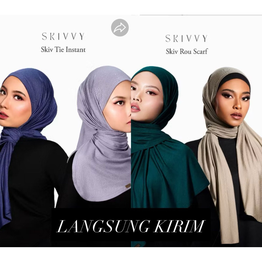 LAFIYE SKIV ROU & SKIV TIE INSTANT BLACK, BLUSH, COASTAL, TAUPE, DLL LANGSUNG KIRIM