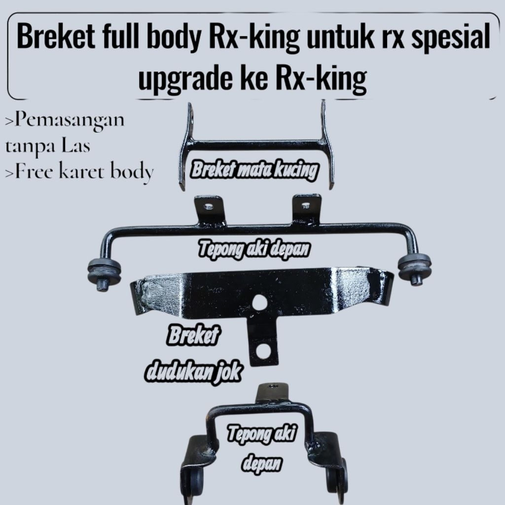 Breket full set rx spesial pakai full bodi rx king pangkon upgrade rxs up rx-king tanpa las dudukan 