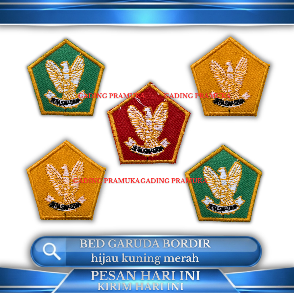 pramuka garuda bordir siaga-penggalang-penegak