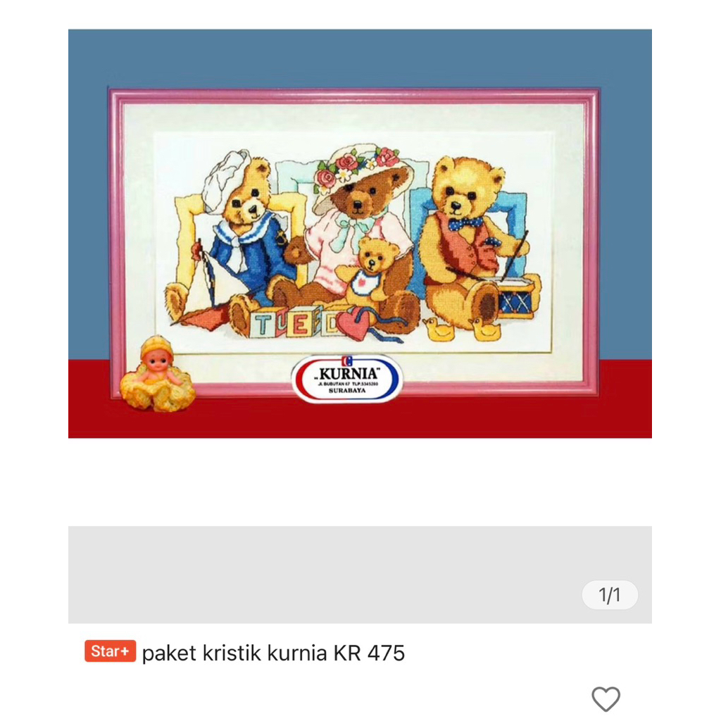 paket kristik kurnia Kr 475/kristik/kerajinan tangan