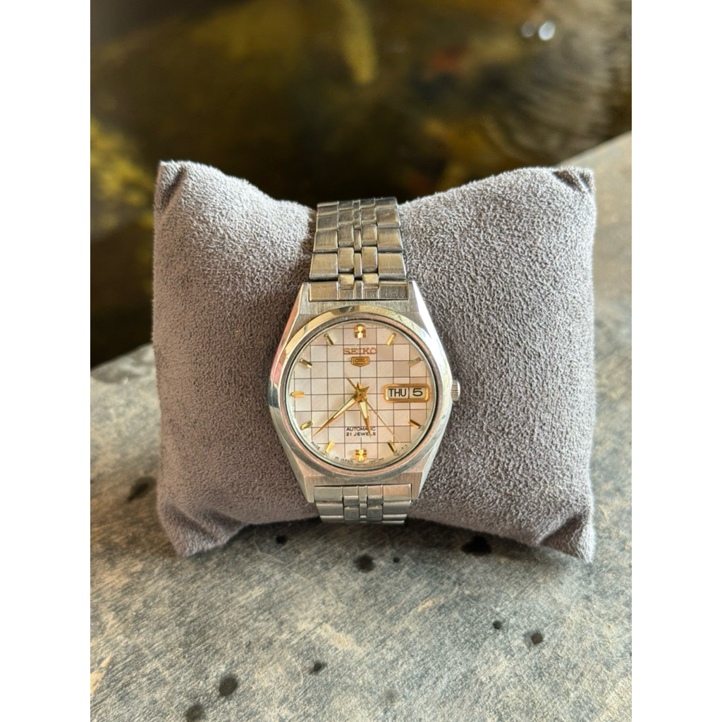 Seiko 5 Chessboard 7s26 Automatic Jam Tangan Pria Bekas Original