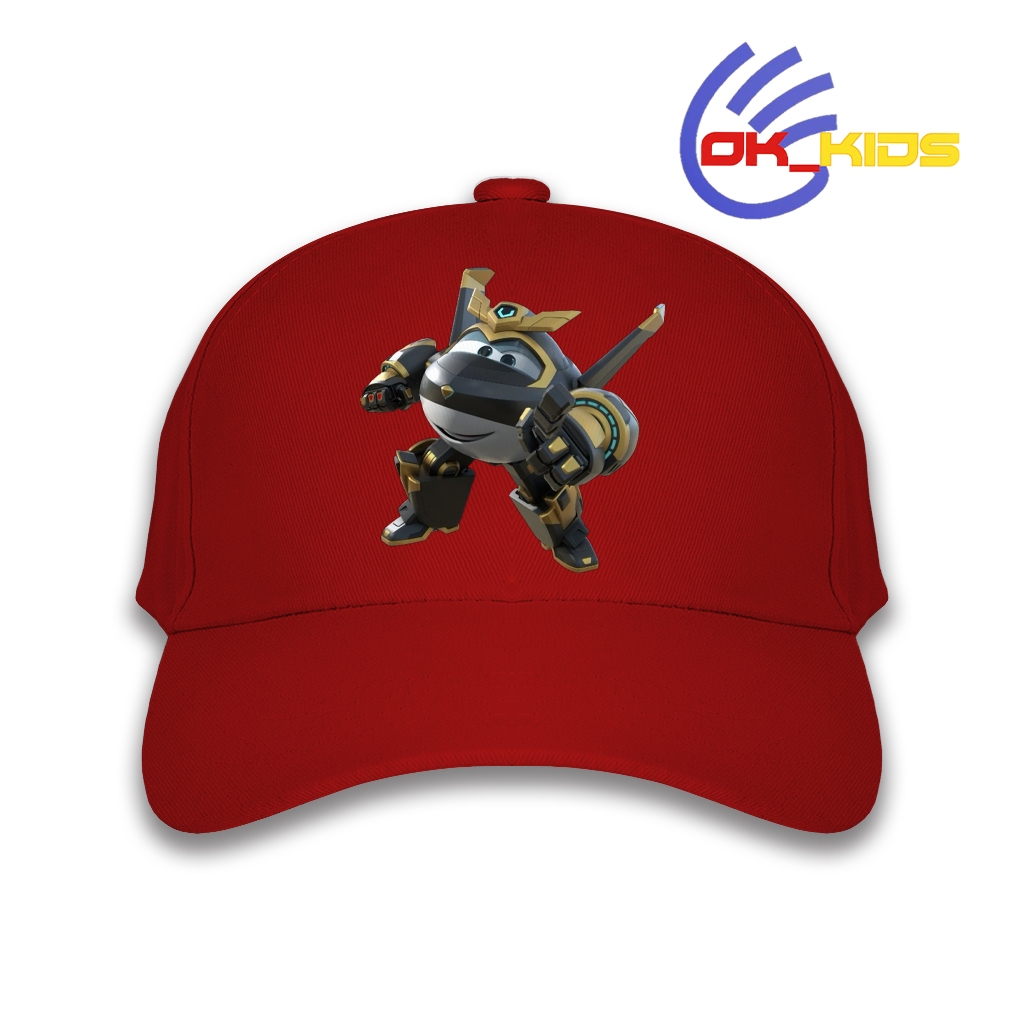 Topi Baseball Anak Golden Boy Super Wings Bahan Rafel Sablon DTF