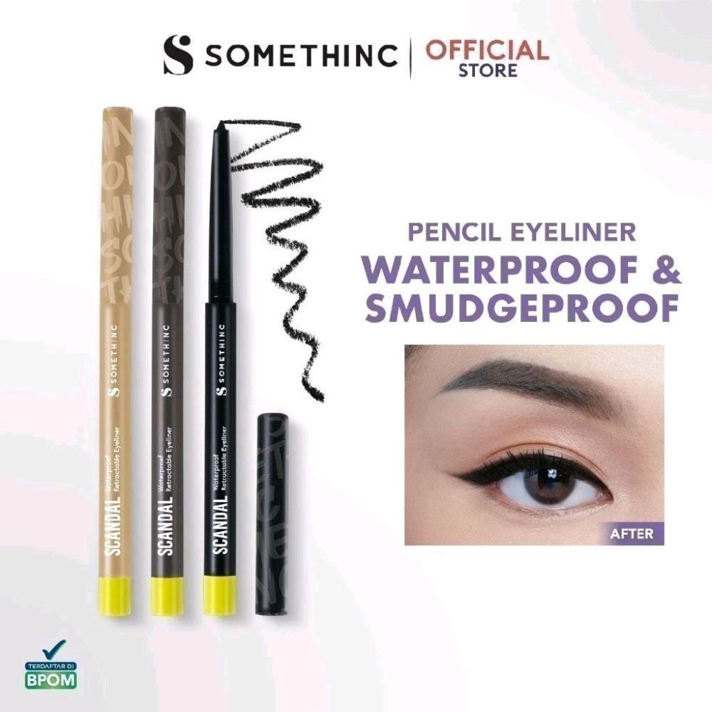 Somethinc Scandal Waterproof Retractable Eyeliner - Eyeliner matic - Eyeliner Pencil