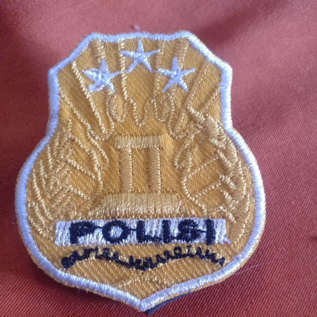 Logo Bordir Polisi Kuning