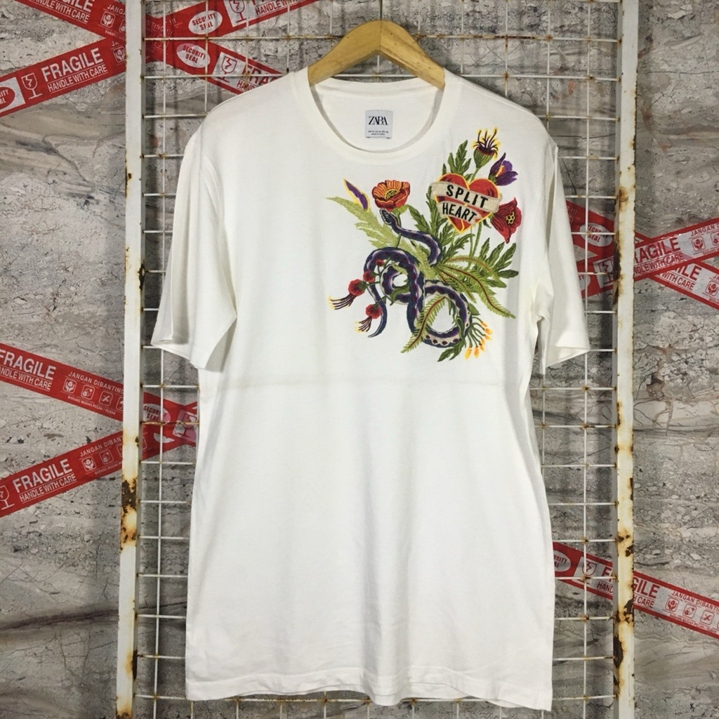 Kaos Zara Original Second Preloved Bordir . 05945