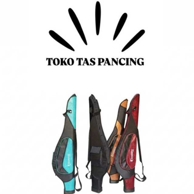 Tas pancing shimano kulit premium isi 2 coklat 100cm