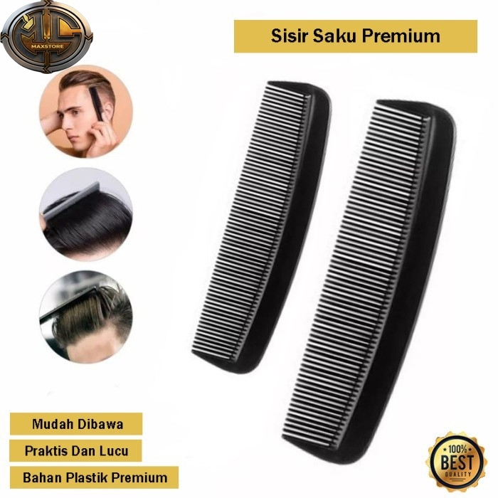 Sisir Saku Pria Kecil Warna Sisir Plastik Mini Cowok Premium Mudah Dibawa