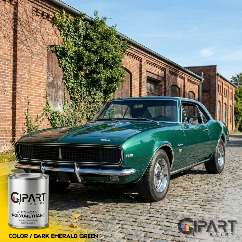 Cat Mobil & Motor Classic CIPART PAINT - DARK EMERALD GREEN Metallic Series Hijau Botol Zamrud Metal