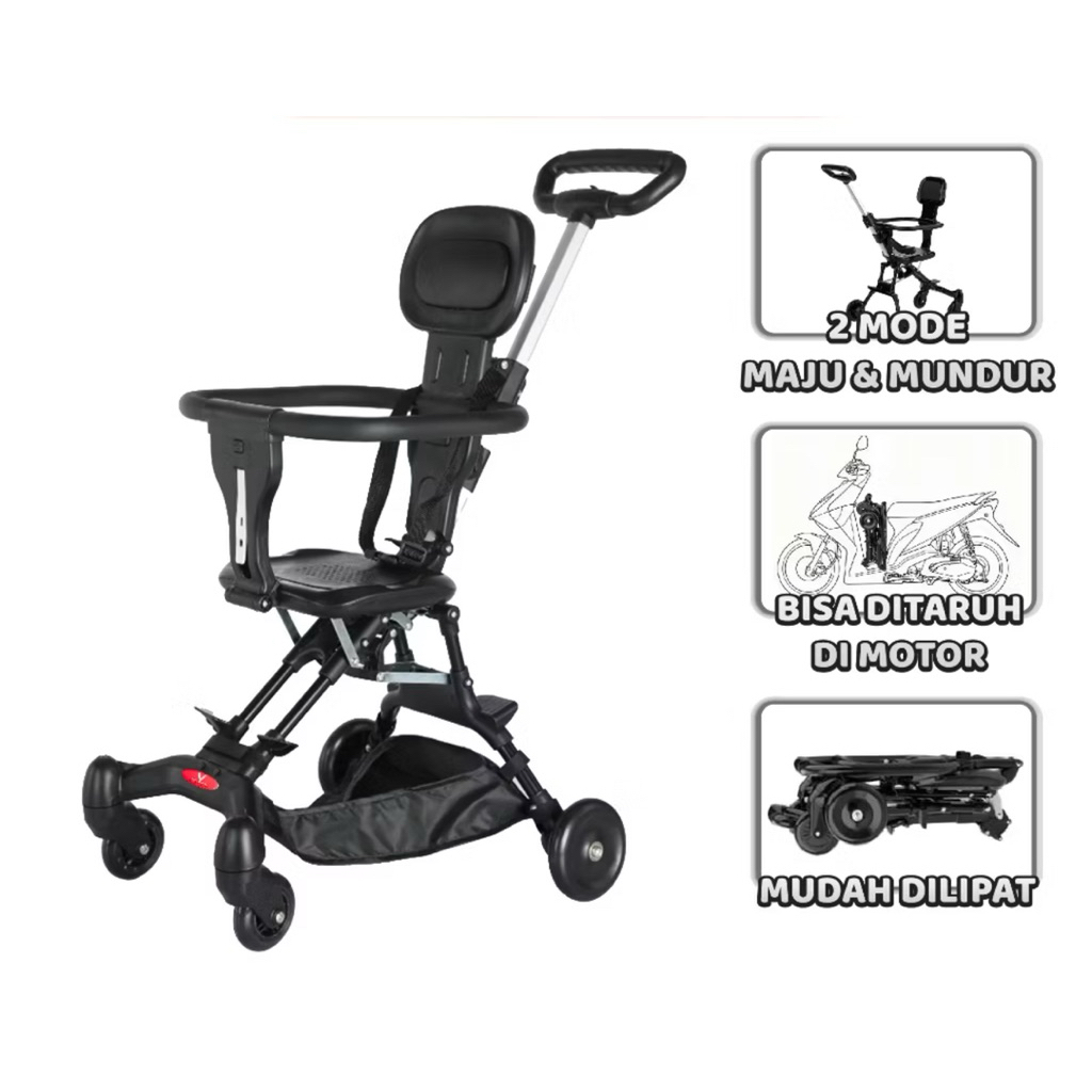 Stroller Bayi Lipat Preloved – Kereta Dorong Bayi Travel Ringan