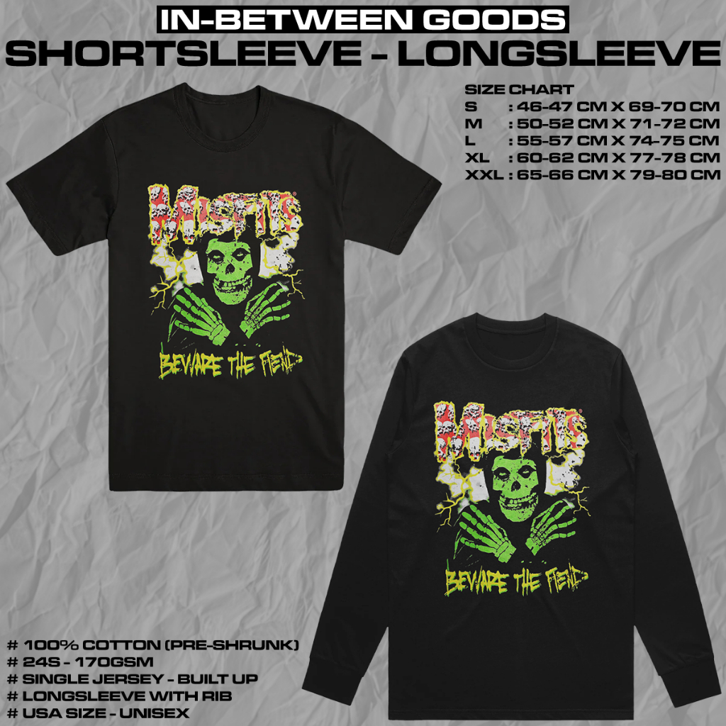 MISFITS - BEWARE THE FIEND | T-SHIRT | LONGSLEEVE | BAND MERCH