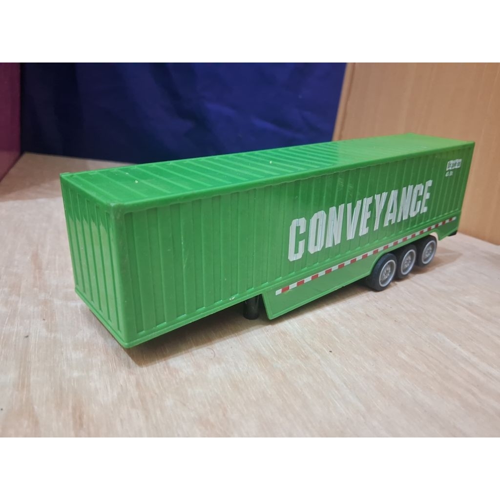 Diecast Trailer Truck Bekas RC Mainan RC Truck Remote Control Loose Preloved Gandengan Container Con