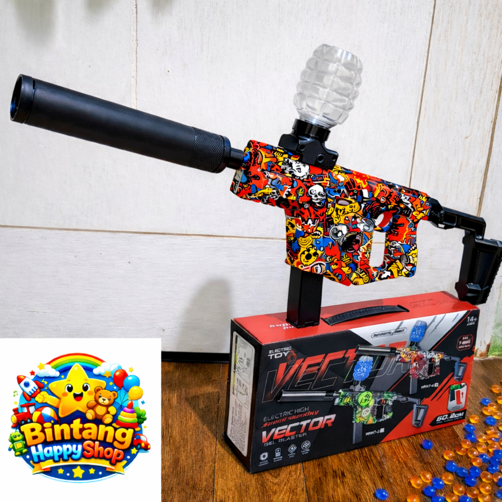 Mainan Tembakan Anak Vector Kriss Gel Bullet Gun