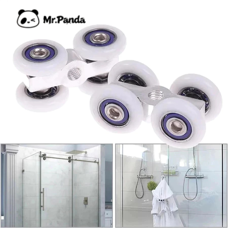 Roda Pintu Geser Kamar Mandi Pintu Kaca Jendela Pintu Geser Katrol Halus Tahan Aus