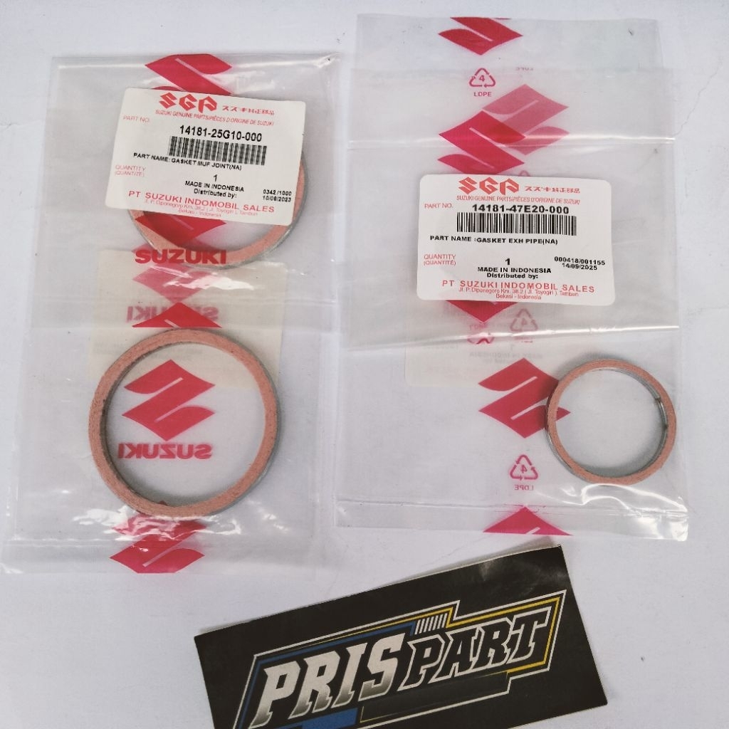 PAKING GASKET KNALPOT & PAKING SILINCER SATRIA FU 150 ORIGINAL SGP