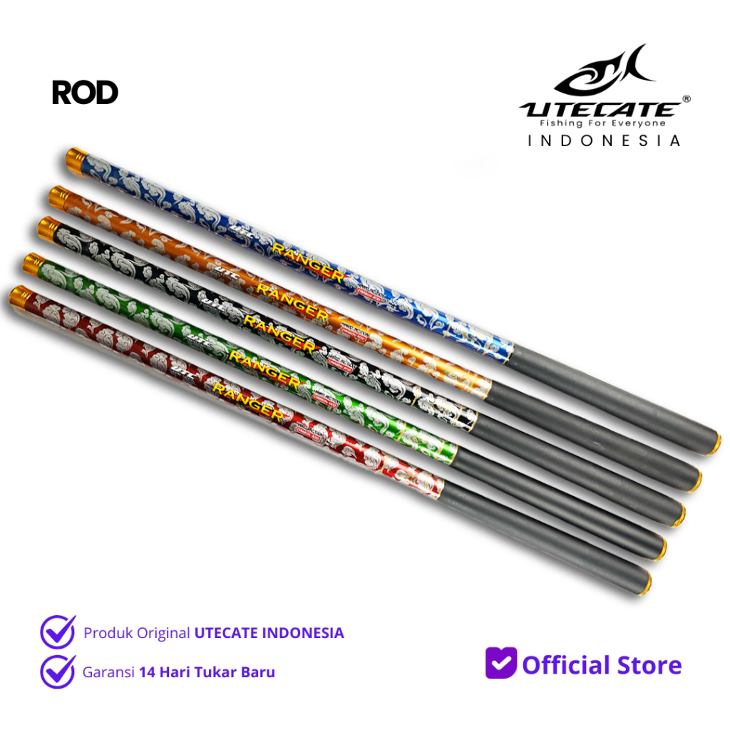 UTECATE RANGER Joran Carbon 360 450 540 cm | High Nano Carbon | Medium Action