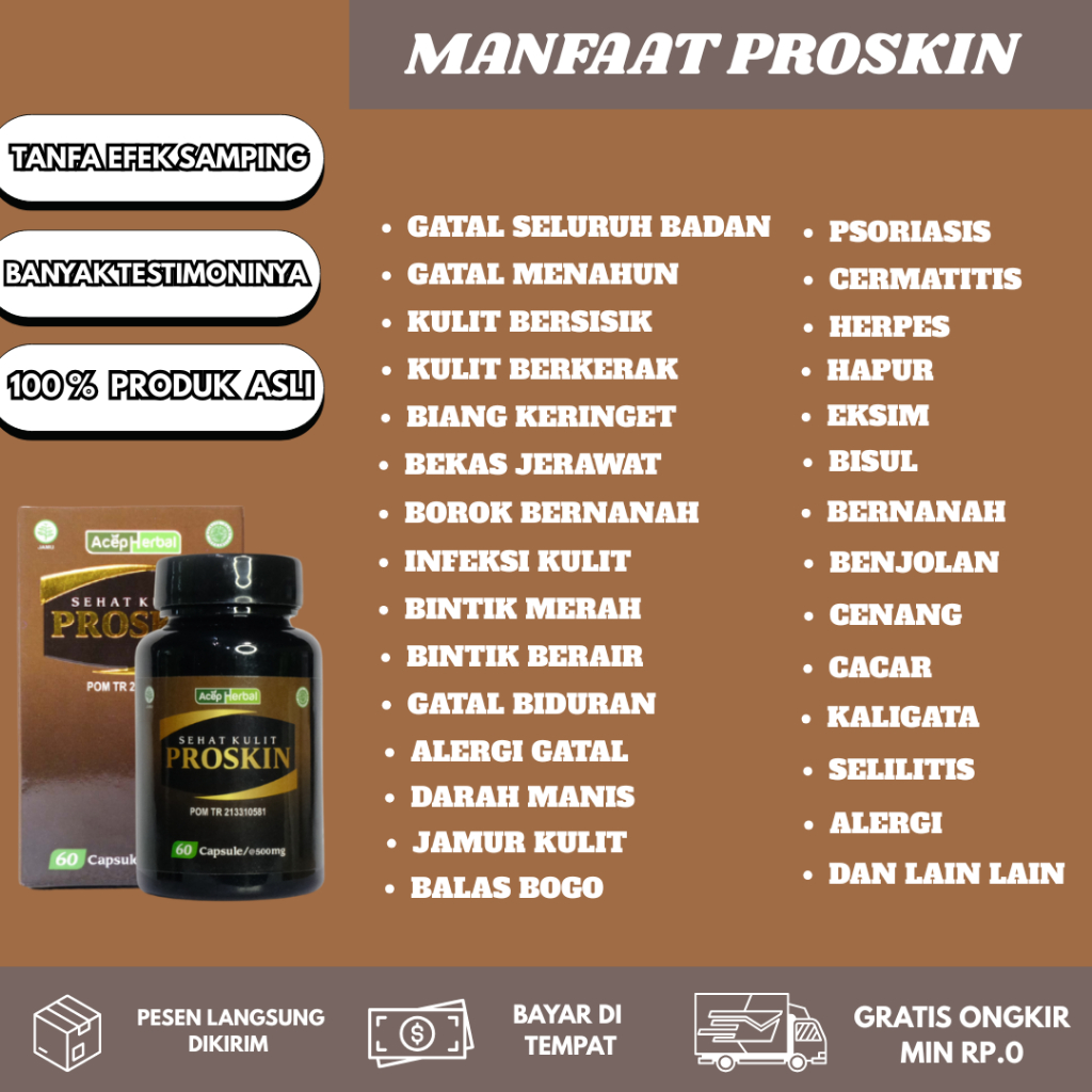PROSKIN Obat Eksim Menahun Eksim Basah Eksim Kering Dermatitis Psoriasis Herpes Koreng