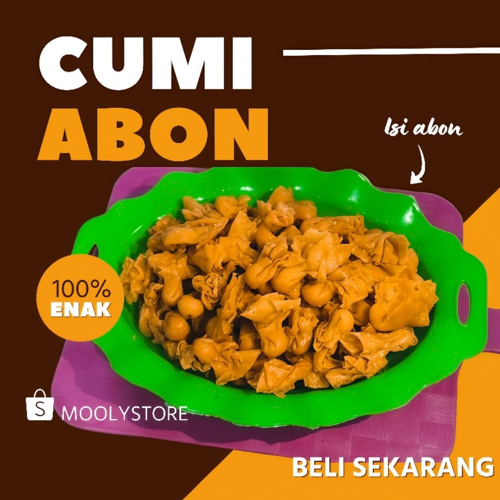 SNACK/JAJAN CUMI ABON, PANGSIT ABON RENYAH GURIH