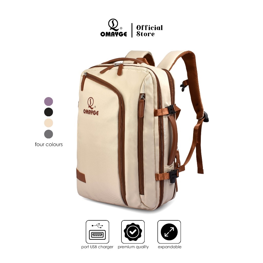 Omayge Tas Ransel Omayge 3616 Tas Backpack Laptop Tas Travel Tas Model Koper
