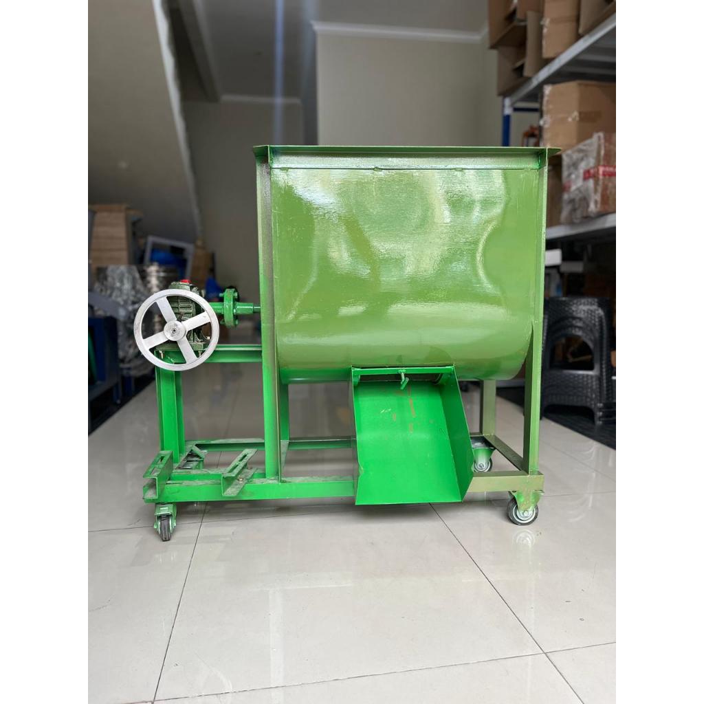Mesin Aduk Pengaduk Pakan Ternak Mixer Pencampur Pakan Ternak Buglog Jamur 25KG 50KG