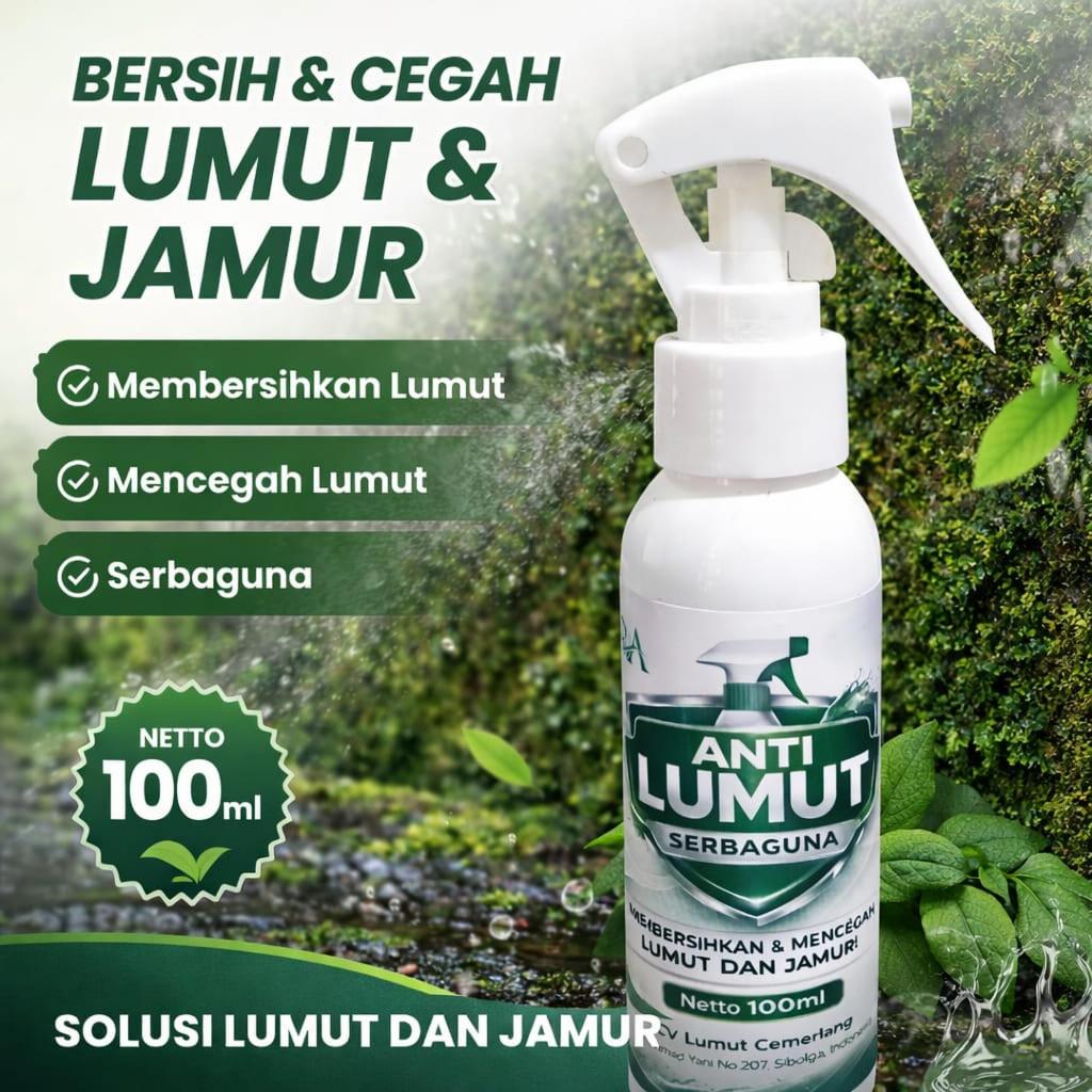 Cairan Anti Lumut Spray 100ml Pembersih Lumut Ampuh Untuk Dinding Efekti Membersihkan Lumut Pada Bat