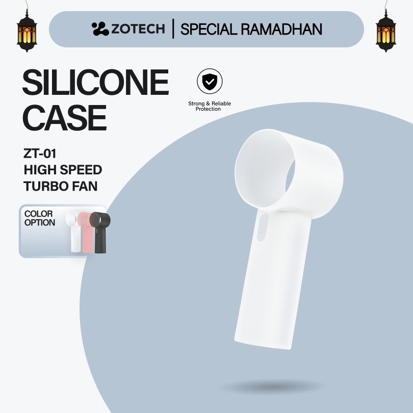ZOTECH ZT-01 Silicone Case Protective Cover Pelindung Kipas Angin Mini Portable Turbo High Speed Ant