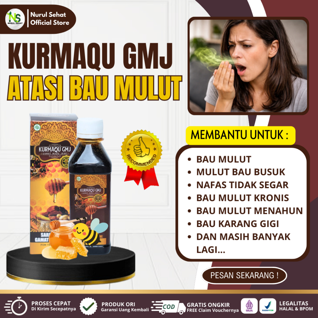 Obat Bau Mulut, Mulut Bau Busuk, Nafas Tidak Segar, Bau Mulut Kronis, Bau Mulut Menahun Sudah Halal 