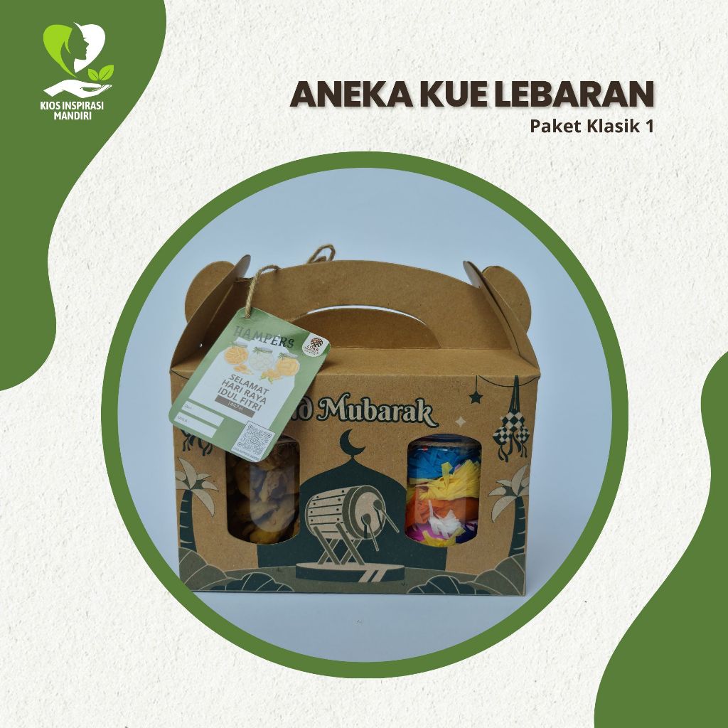 Hampers Jajanan Lebaran - Paket Hemat 3: isi Madumongso (kue jadul), Pastel Kering Isi Abon Sapi