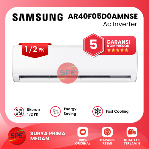AC SAMSUNG NEO ALPHA INVERTER UKURAN 1/2 PK AR40F05D0AMNSE ( GARANSI RESMI MEDAN)