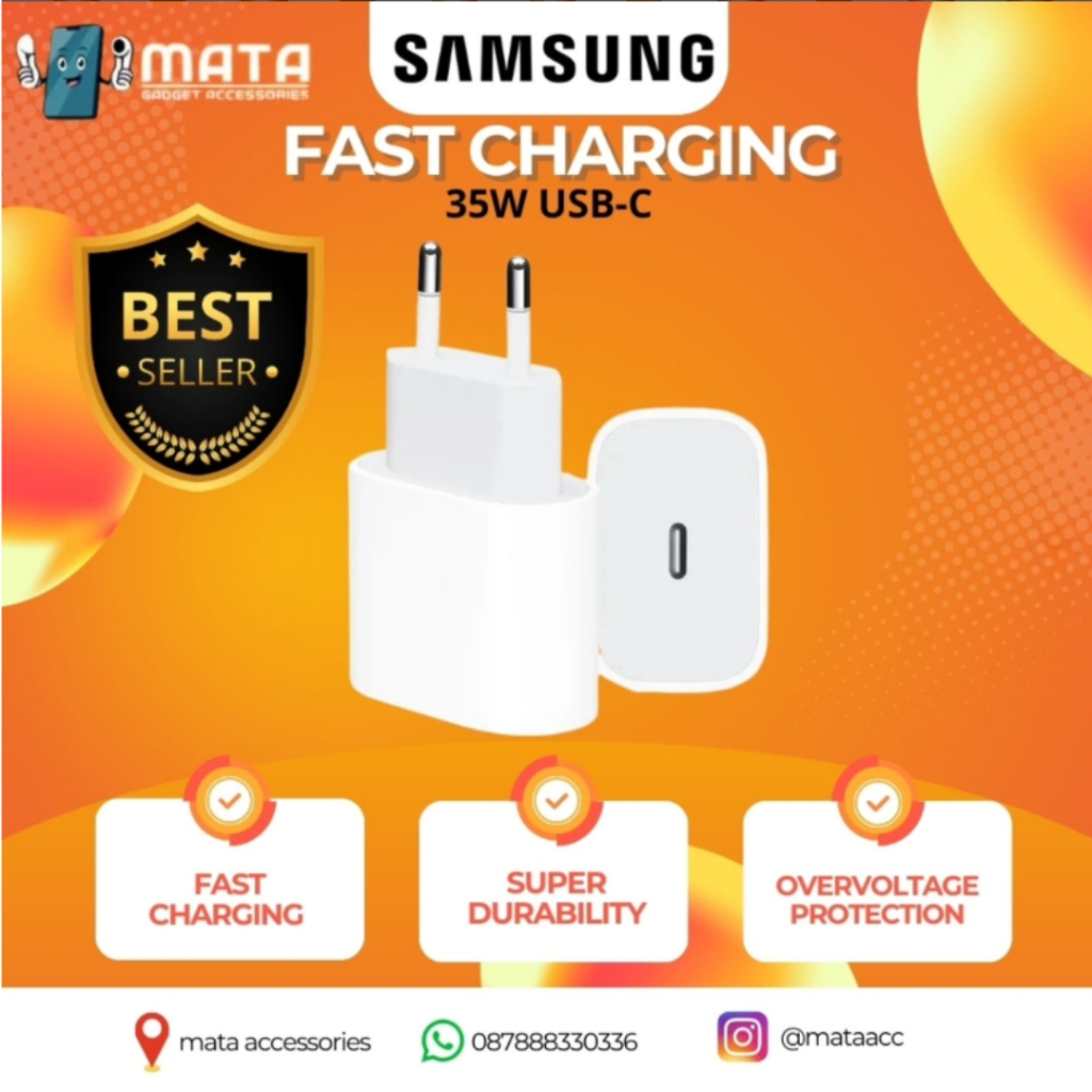 Charger Iphone Kabel Data Type C 35W Super Fast Charging Cable Hp Handphone 15 Pro Max