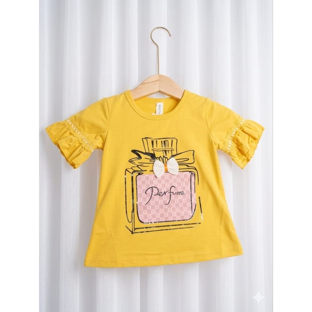 Atasan Cantik Anak Perempuan Motif Parfum