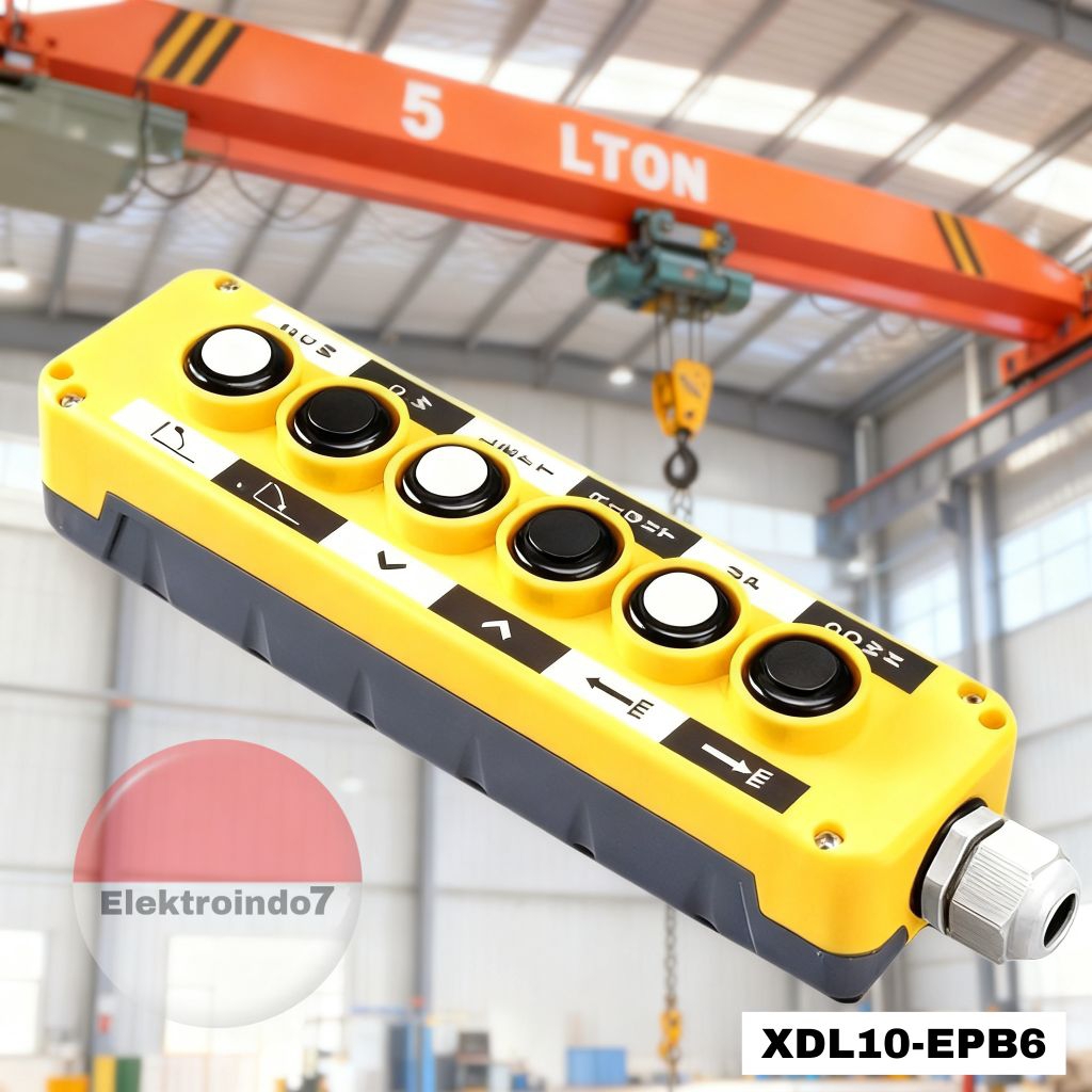 XD138L187 XDL10-EPB6 push button 6 tombol arah  remot hoist crane XDL EPB6