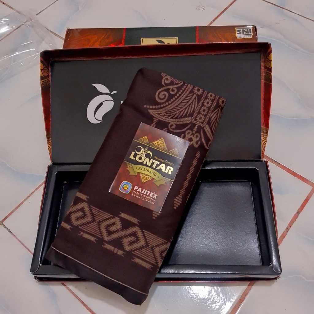 Sarung Lontar Kembang/Sarung Pria Kualitas premium/Lontar Kembang Kekinian TERBARU