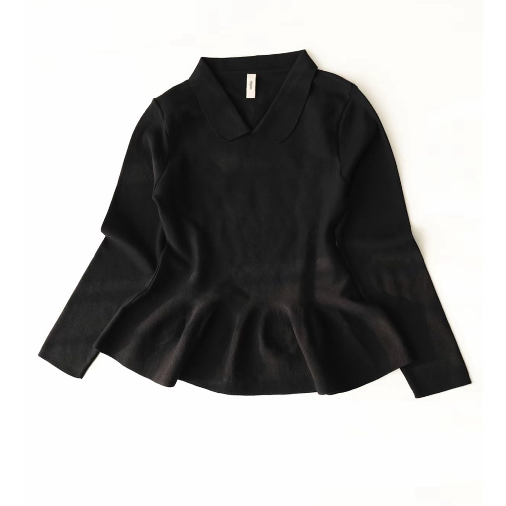 PL nigoo.id peplum knitwear “Black”