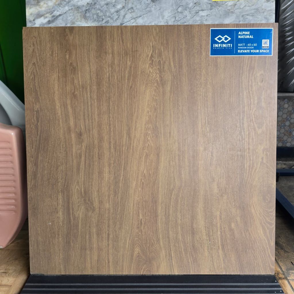 Granit Lantai corak Kayu coklat matte 60x60 alpine natural Kw B (CHAT ADMIN/BACA DESKRIPSI SEBELUM M